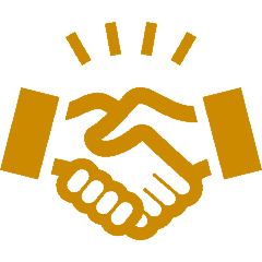handshake icon red