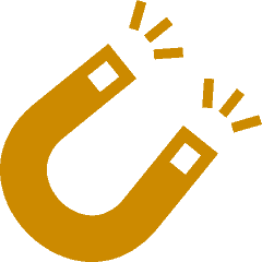 yellow magnet icon